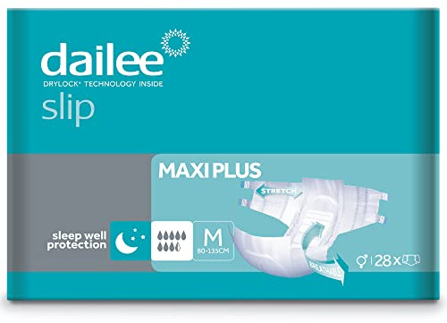 Dailee Slip M - 28x Pannoloni Per Anziani a Mutandina - Assorbenza Maxi Plus 8,5 Gocce - Mutanda Assorbente Incontinenza Adulto - Pannolone a Strappo