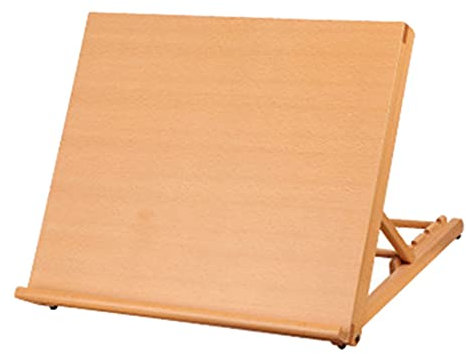 Einstellbar Holz Zeichnung Skizzieren Board Natürliche Holz Schreibtisch Tisch Staffelei Bord für Leinwand, Malerei, Zeichnung, Buch - Holz, 45x35x30cm