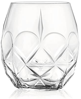 RCR Cristalleria Italiana S.p.a. Ligne Alkemist | Verres à Eau en Verre Modernes Set de 6 Verres en Cristal de 38 Cl