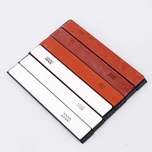 Professional Sharpening Stone Set 6PC Whetstone Kit with Base Stand for Kitchen Knives Shears Tools Multi-Use