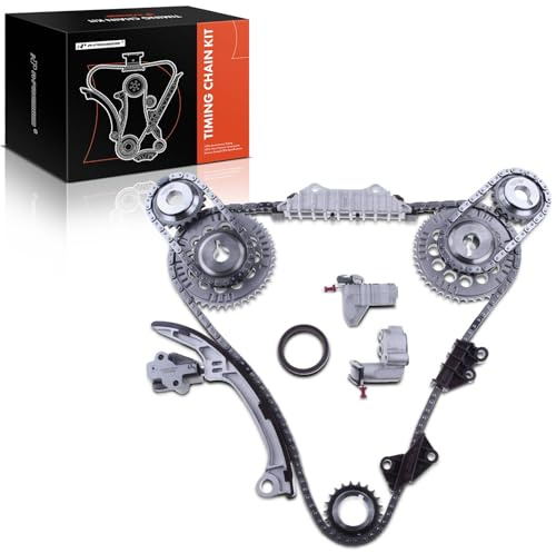 A-Premium Engine Timing Chain Kit W/Tensioner & Guide Rail & Sprocket & More [DOHC, V6 3.0L, VQ30DE] Compatible with Infiniti I30 1996-2001 & Nissan Maxima 1995-2001