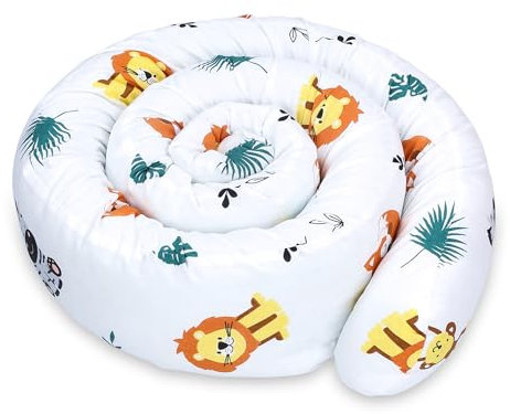 Totsy Baby Seitenschläferkissen Bettschlange Body Pillow 200 cm Baumwolle - Kopfkissen lang Bettrolle Schlafkissen Nackenrolle Kissen Oeko-Tex Safari
