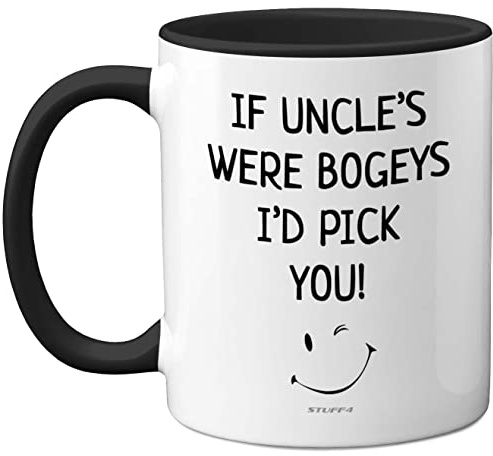 Stuff4 Tazza per zio – Tazza per il compleanno dello zio, per la festa del papà, regalo di Natale, regali di zii da nipote, tazze carine, tazze divertenti, tazze da caffè in ceramica lavabile in
