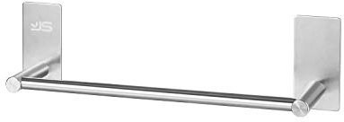 JS TToalleros De Baño Sin Taladro Adhesivo Acero Inoxidable 304 Cepillado Accesorios Sin Taladro En Pared para Baño y Cocina.30CM