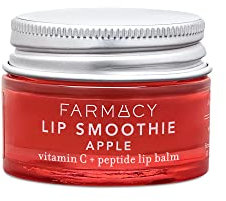 Farmacy Lip Smoothie Peptide Lip Balm - Lip Moisturizer & Plumper with Vitamin C - Apple Scented with High Gloss Finish