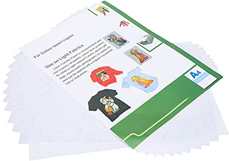 LANTRO JS Laser-Transferpapier für Kleidung, einfacher und zeitsparender Thermodruck mit hellen und langlebigen Farben