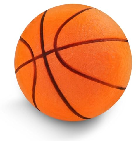 PEUTIER Pallacanestro Silenzioso, Taglia 7 Pratica Basket Coperto Rimbalzante Allenamento Dunk Elasticità Basket a Basso Rumore Regalo per Sportive Esercizi