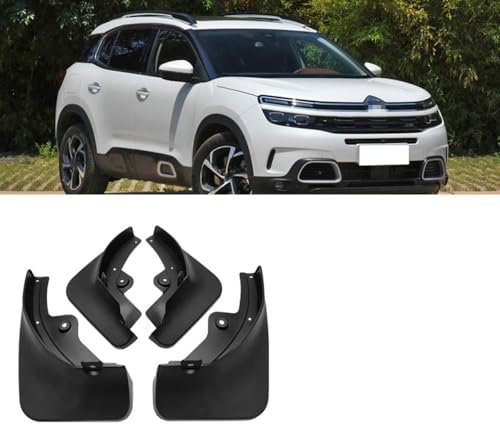 Bqieai 4PCS Auto Vorne Hinten Schmutzfänger, Für Citroen C5 AIRCROSS 2016-2021 Rad Spritzschutz Kotflügel Staubdicht Schlamm Klappen Car Styling Zubehör