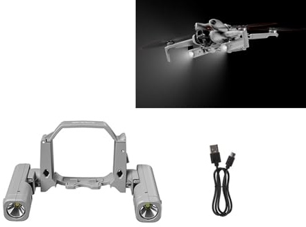 LICHIFIT Mini4 Pro Drone Searchlight Night Light for DJI Mini 4 Pro Rechargeable Dual Light 360° Rotation Multiple Modes Night Flight Light