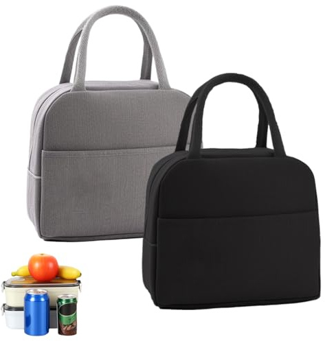 2 Stück Kühltasche Klein 7l, Mini Kühltasche, Isolierte Lunchtasche Für Unterwegs, Faltbar Für Picknick, Schule