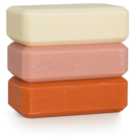Le Véritable - Savon Artisanal Parfumé – L'éveil des saisons – Lot de 3 x 125g – Monoï, Fleur d’Amandier, Muguet – Peaux sensibles – Bio Naturel, Visage & Corps, Fabriqué en France