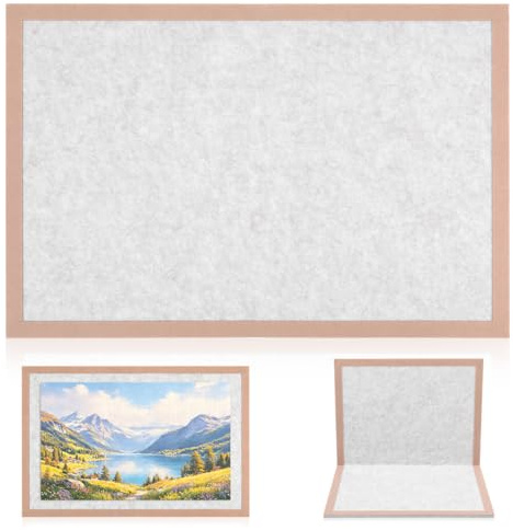 HEMOTON Puzzlematte 1000 Teile, Faltbares Puzzlebrett 60 x 40 cm | Polyesterfaser mit Rand für Tisch Boden und Aufbewahrung