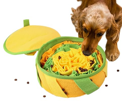 Sniffmatta, sniffmatta för hundar – interaktivt matningsset – hundgodis dispenser för, medelstora och små husdjur, leksaker
