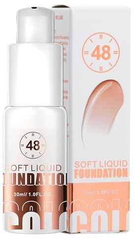 Fond De Teint Auto-Adaptatif Pour Peau Mature | Fond De Teint Liquide Longue Tenue 30ml - Base Maquillage Portable Maison Anti-Luisant