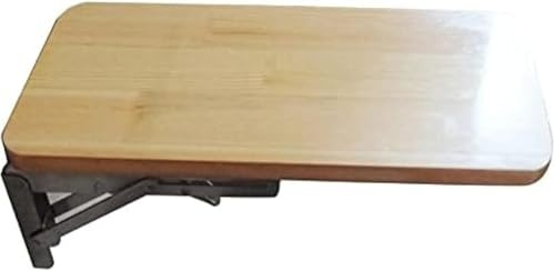 Klappbarer Wandtisch Für Küche Wohnzimmer, Halterungen Aus Massivholz Und Edelstahl, Wandtische Klappbarer Arbeitstisch Esstisch Hängender Computertisch, Kapazität 50kg, 40×40cm/16inch×16inch