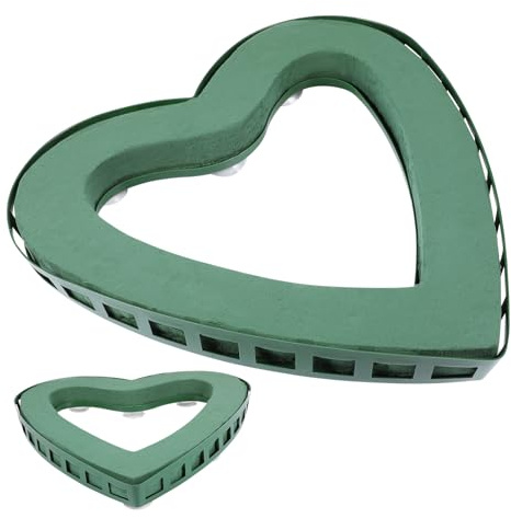 EPIGEIST Portafiori Decorativo in Schiuma a Forma di Cuore Ventosa, 41 Cm, Plastica Resistente, Blocco per Composizioni Floreali, Adatto a Fidanzamenti e Decorazioni per Auto
