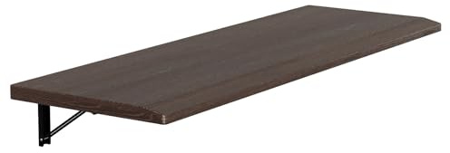 Folding Wall Desk - Solid Wooden Top Workbench for Garage & Laundry - Space-Saving Table for Home & Office (180cm x 40cm)