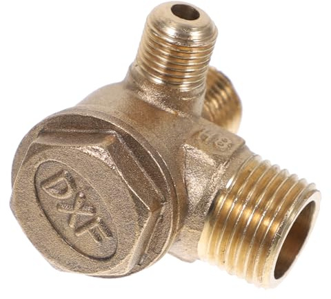 OUNONA Brass Threaded Air Compressor Check Valve with 3-Port Design and Quick Installation for Compressor Piston Pump Accessories