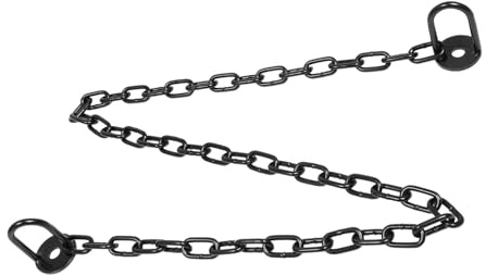 SHINEOFI 8Mm River Guardrail Chain Link with Connector, 1 Meter Metal Safety Barrier Chain for Garden Fence, Porch Swing, and Outdoor Hanging Basket