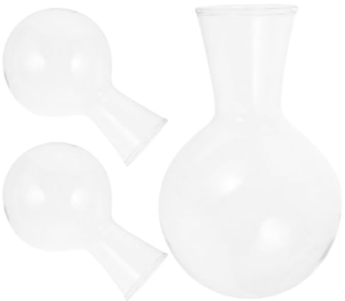 FUOYLOO Glass Hydroponic Vases, Small Hanging Planter Bulbs for Indoor Hydroponic Plants, Avocado Propagation Stations