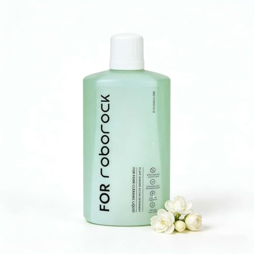 Bodenreinigungslösung 1 Flasche Rückstandsfreier Reiniger 1L Jasmin Duft Kompatibel mit Roborock Roboter Kabelloser Nass- und Trockensauger Verdünnungsverhältnis 1:200