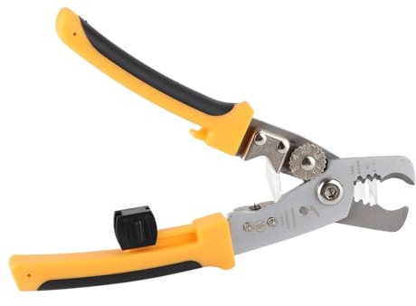 RASTKY Pinza per Elettricista Multifunzione in Acciaio Legato, Pinza per Tagliare e Spelare, Impugnatura Comoda per Cavi da 1~6 mm², Appaltatori