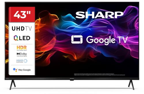 Sharp 43-tums QLED 4K Ultra HD Google TV™ Dolby Vision Dolby Atmos 43HP5265E (HP Series)