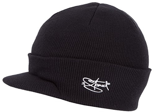 2Stoned Mütze mit Schirm Visor Beanie Cap Deluxe in 10 Farben und 2 Größen für Damen, Herren und Kinder