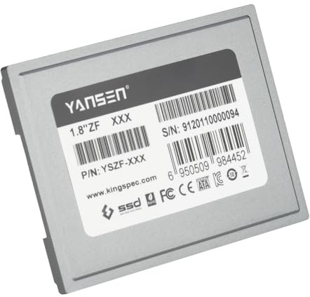 128GB KingSpec 1.8-inch ZIF 40-pin SSD Solid State Disk SMI Controller (MLC)