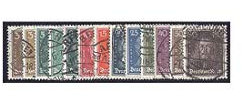 Goldhahn Deutsches Reich Nr. 385-397 gestempelt Berühmte Deutsche 1926 Briefmarken für Sammler