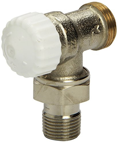 TA Heimeier Thermostat Ventilunterteil V-exakt II Eckform mit AG 3/4 RG vn DN 1/2 Zoll kvs 0,86, 3719-02.000
