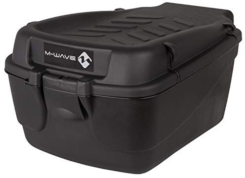 M-Wave Fahrradkoffer Topcase, Schwarz, 42 x 31 x 22 cm, 15 Liter, 122463