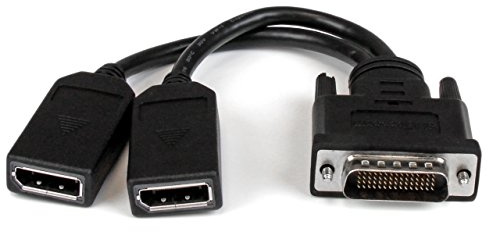 StarTech.com DMS-59 to DisplayPort - 8in - DMS 59 to 2x DP - Y Cable - DMS-59 Adapter - DisplayPort Splitter Cable - LFH Cable (DMSDPDP1)