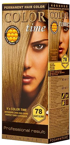 Permanent hårfärg med kunglig geléfärg 78 Ljusblond