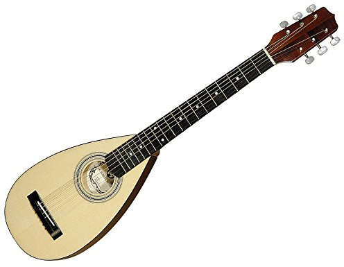 TOURIST TRAVEL GUITAR Akustische Reisegitarre Made in Europe Top Fichte Massivboden Band Griff Ahorn massiv Tastatur Palissandro + Tasche