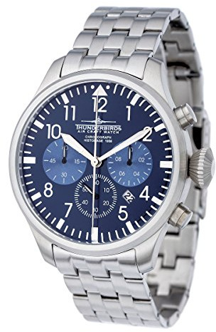 Thunderbirds XL Herrenuhr TB1076-04 Flieger Chronograph blau