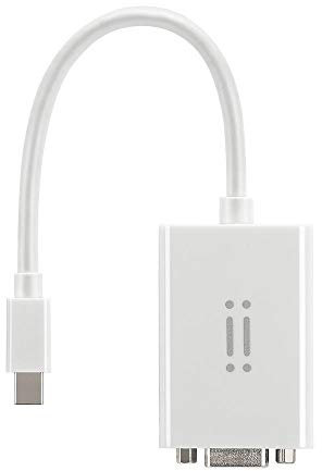 aiino Adattatore Accessorio Collegamento da Mini Displayport A VGA, Compatibile con Porta Thunderbolt Pc Apple, Bianco