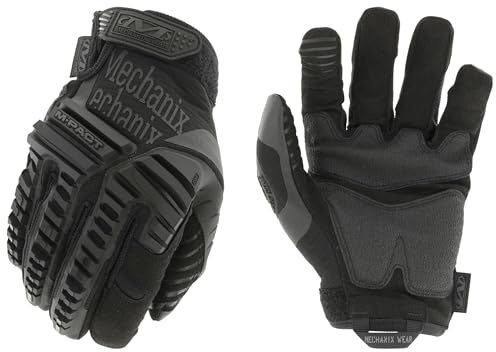 Mechanix Wear: M-Pact Covert Tactical Gloves with Secure Fit, Touchscreen Capable Safety Gloves for Men, Work Gloves with Impact Protection and Vibration Absorption (Black, X-Large)