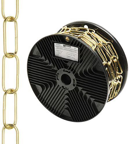 WOLFPACK LINEA PROFESIONAL Cadena Decorativa Lisa Latonada 3,4x43 mm. Rollo 20 Metros