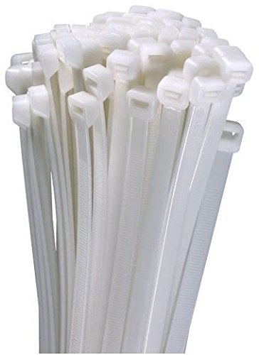 Proteco-Werkzeug 500 Stück Profi Kabelbinder weiss 4,8 x 400 mm mm UV stabil selbstlöschend Polyamid Neugranulat