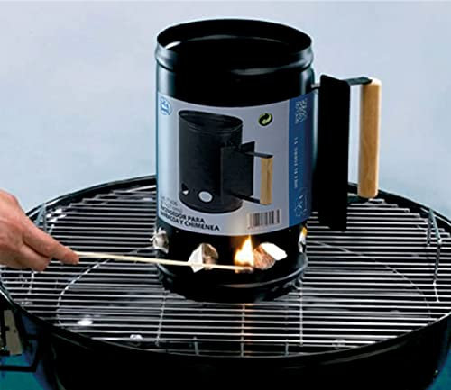 IMEX El Zorro Briquet pour barbecue, noir, 17 x 17 x 27 cm, 71436