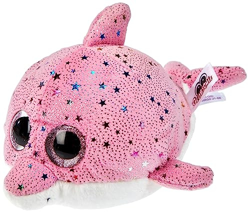 NICI Glubschis: Das Original – Glubschis Delfin Delfina 15 cm – Kuscheltier Delfin mit großen Augen – Flauschiges Plüschtier mit Glitzeraugen – Schmusetier für Kuscheltierliebhaber