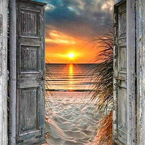 Puzzle 2000 Teile, Tür und Strand Puzzle Erwachsene 2000 Teile, Impossible Puzzle, Puzzle Kinder Mädchen, Geschicklichkeitsspiel für die ganze Familie, Puzzle Erwachsene 2000 Teile-39.17x27.75 Zoll (