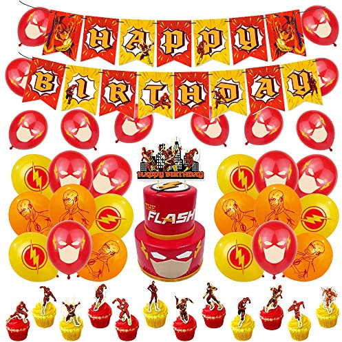 The Flash Decorazioni Festa Compleanno - Striscioni Torta