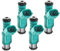 Frankberg Lot de 4 injecteurs pour Berlingo C2 C3 I II Nemo 1007 206 207 SW Bipper Partner Combispace 1.1L 1.4L Essence 1998-2020 1984G0