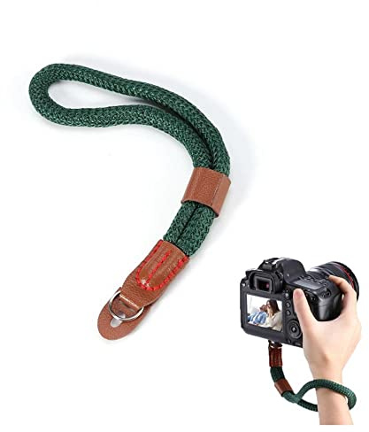 Camera Wrist Strap Hand Strap Soft Cotton Green Camera Strap for Leica D-Lux 7 D-Lux 6 D-Lux 5 D-Lux 4 digital camera
