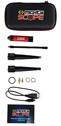 C.K Mighty Scope Drahtlos Wi-Fi Inspektionskamera für MightyRods Kabelstangen, HD Streaming auf Handy Mobiltelefon, Mobile Phone oder Smart Geräte, Elektrische Einziehstangen, Kabelziehhilfe, CK T5600