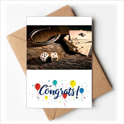 Würfel Poker Glücksspiel Foto Hochzeit Karten Glückwunsch Gruß Umschläge
