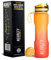 NEUREFY Trinkflasche 1L Tritan Feuer-orange - Auslaufsicher, Grifffest, BPA-frei - Sportflasche mit Anzeige Trinkmenge & Sieb - Fitnessstudio Gym Flasche, Wasserflasche, Outdoor, Büro, Uni, Schule