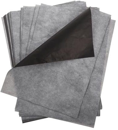 Lurrose 100 Blatt Graphit-Kohle-Transferpapier Transparentpapier A4 Pauspapier Kopierpapier Überweisungs Papier druckerpapier Zeichnen von Kohlepapier A4-Durchschlagpapier